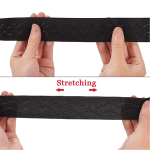Banda de agarre elástica de silicona antideslizante para coser técnicas tejidas con <span class=keywords><strong>cord</strong></span>ón de elasticidad de correa de nailon Spandex elástico - Product Image 3