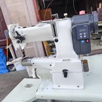 Machine à coudre automatique à alimentation en huile de type cylindre large pour sacs, cuir et matériaux épais