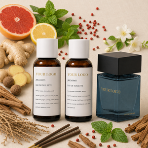 Profumo da uomo OEM Private Label, fragranza legnosa a lunga durata, profumo <span class=keywords><strong>EDT</strong></span> in vetro blu quadrato, profumo da uomo con logo personalizzato, profumo personalizzato all'ingrosso. - Product Image 1
