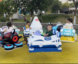Manège Rotatif Électrique pour Enfants à 6 Places avec Lumières LED, <span class=keywords><strong>Voiture</strong></span> Rotative d'Extérieur pour Carnaval et Aire de Jeux - Product Image 5