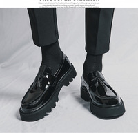 Chaussures décontractées à enfiler en PU respirantes et légères pour hommes, style coréen, pour mariages, mariages de jeunes mariés et occasions professionnelles, vente en gros