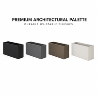 Jardinière murale robuste en fer thermolaqué avec support de suspension, antirouille, pour barrières extérieures de bâtiments