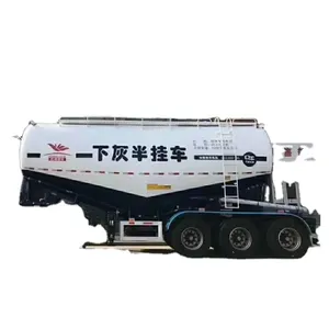 Factory Price of Tri-Axle powder transporting bulk cement tanker semi trailer