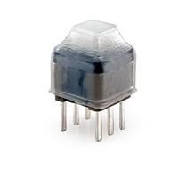 Micro-interrupteur tactile à bouton-poussoir transparent 6 broches à montage traversant pour clavier, PCB et cartes de circuits électroniques