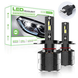 YUFING X9 300w meilleur phare LED H4 500 watts Bi lentille LED jaune AC phare LED pour moto H4 phare LED - Product Image 1