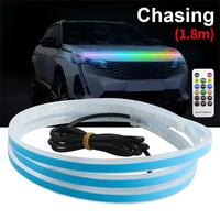 Nouvelle Bande Lumineuse LED Flexible DIY 1,8M pour Capot de Voiture, Feu de Jour Décoratif Modifié, Barre Lumineuse Blanche 6000K, Phare Avant