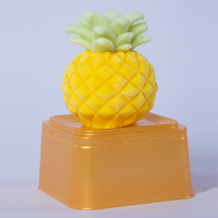 Ananas divin en forme de fruit certifié halal 3D Durians banane faible en gras 75g boîte de crème glacée cryoconservée prête à manger 12 mois