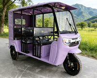Meilleur prix pour tricycle électrique à deux rangées, E-Trike Bajaj, véhicule à trois roues alimenté par batterie