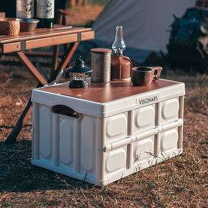 2022 New Outdoor Camping 20L 30L 50L <b>Folding</b> <b>Storage</b> <b>Box</b> Home Wooden Cover <b>Storage</b> <b>Box</b> Car <b>Storage</b> <b>Box</b> - Product Image 6