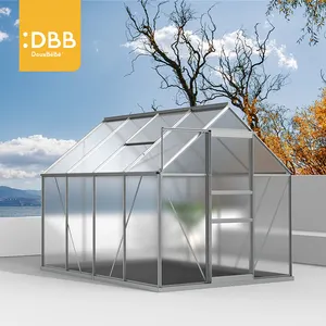 6x12铝制温室定制尺寸框架温室套件轻松花园冬季迷你花园温室