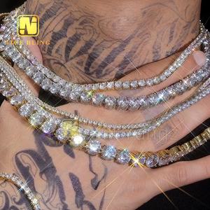 Stocks prêts 2mm 3mm 4mm MOINS CHER dans l'<span class=keywords><strong>histoire</strong></span> Moissanite Tennis Collier <span class=keywords><strong>Bracelet</strong></span> Hip Hop Bijoux Tennis Chaîne - Product Image 2
