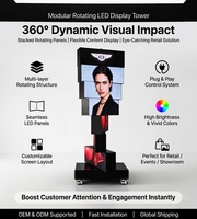 Pantalla LED Creativa Cinética de 9 Capas y Doble Cara, Rotación de 360°, Distancia entre Píxeles de 2 mm, Brillo de 400-600 cd, 1 Año de Garantía