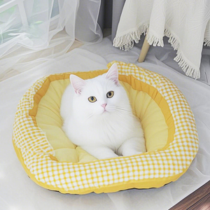 맞춤형 메모리폼 강아지 고양이 원형 소파 침대 정형외과용 고급 메모리폼 강아지 침대 방수 탈부착 커버 - Product Image 2