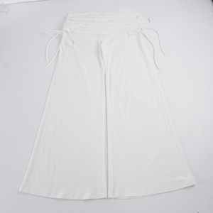 Women Y2K Foldover Waist Ruched Drawstring Wide Leg Sweatpants Casual Loose Fit Streetwear Jogger Pants - Product Image 6