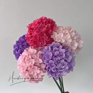 <b>Hydrangea</b> <b>Artificial</b> Flower Single Stem Silk Wedding Decoration Reusable High Simulation - Product Image 1