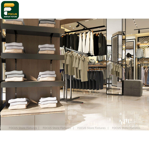 ราวแขวนเสื้อผ้าพร้อมราวต่อขยายสำหรับจัดแสดงเสื้อผ้าในร้านค้าปลีก - Product Image 6