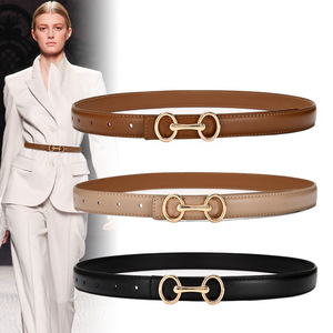 Ceintures en Gros 2024 de Luxe en Cuir Véritable de Créateur avec <span class=keywords><strong>Boucle</strong></span> Métallique pour <span class=keywords><strong>Femme</strong></span> - Product Image 1