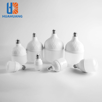 Bombilla LED Blanca Huahuang B22 E27 PBT PP de 5W-60W para Hogar, Oficina y Comercio