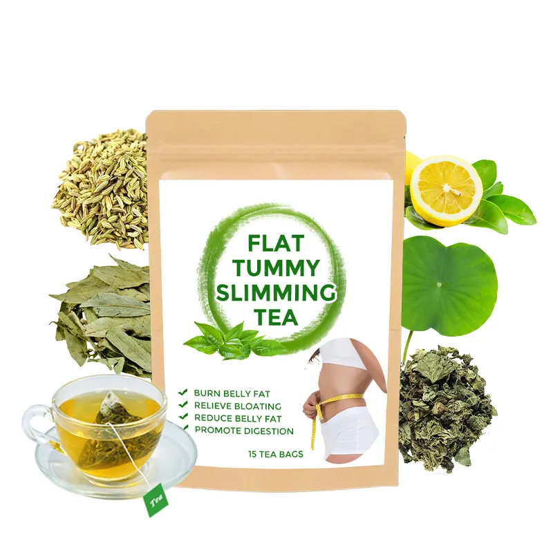 OEM Body Detox Tea Weight Loss Senna Leaves Malva Leaves Lemon Tea Flat Tummy Tea