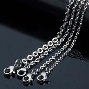 Chaîne en acier inoxydable plaqué or PVD de haute qualité, fin et brillant, type Rolo, pour fêtes et événements - Product Image 2