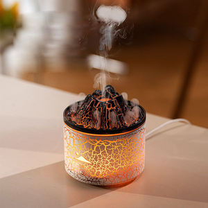 USB Volcano Aroma <strong>Diffuser</strong> 3D Flame 7 Color Lights 180ml Air Humidifier for Household - Product Image 2