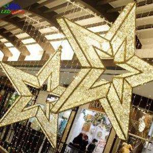 Custom Commercial <strong>3D</strong> LED Light Giant <strong>Star</strong> Outdoor <strong>Decoration</strong> for Landscape for Christmas and Halloween Street Lighting - Product Image 1