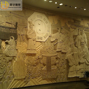 Escultura JIAHUA, Relieve de Piedra, Mural de Estilo Chino, Tallado de Figuras, Decoración de Jardín - Product Image 2