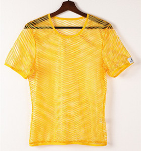Verano vacaciones moda caliente Sexy transparente fiesta desgaste malla Fish Net camiseta chaleco para orgullo LGBT para hombres Gay - Product Image 3