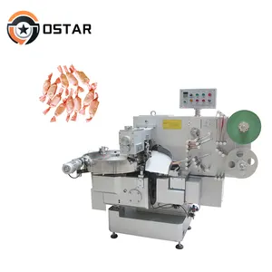 Highly Efficient Fully Automatic Stainless Steel 304 Tabletop Chocolates Candy Double Twist Wrapping PE CPP Packaging Machine