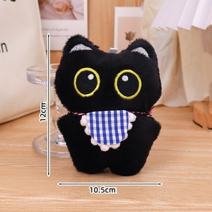 Porte-clés chat porte-bonheur en peluche, petit et mignon, en peluche douce 3D, design animal, pendentif de sac pour filles - Product Image 6