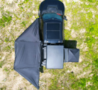 Auvent de toit latéral 270° rétractable pour Jeep Gladiator Wrangler: tente de camping universelle 4x4 SUV off-road.