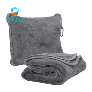 Top One 2-en-1 Voyage Avion Oreiller Couverture Pliable Léger Bagage À Main Manches Sac À Dos avec Clip - Product Image 1