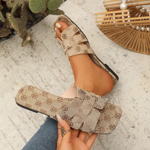 <span class=keywords><strong>Ciabatte</strong></span> da Donna Stile <span class=keywords><strong>H</strong></span>, Sandali Classici Piatti con Cinturino Largo, Comodi e Leggeri per Spiaggia e Uso Quotidiano - Product Image 4