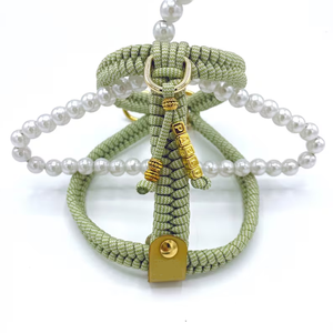 Logo personalizzato fatto a mano tattico passo in coda di pesce Cobra Flora gilet petto piastra Paracord cane imbracatura - Product Image 5