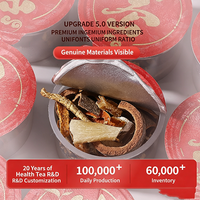 Teh Bunga Kesehatan Enam Khasiat Ginseng Yushu - Cold Brew Buatan Tangan 120g - Kemasan Kecil Terpisah - Teh Makanan Kesehatan