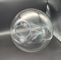 Abat-jour en verre soufflé transparent en forme de goutte d'eau, personnalisé par l'usine OEM, pour lustre ou lampe suspendue
