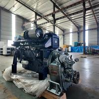 Moteur diesel marin Weichai Mairne WP10C300-21 4 cylindres, boîte de vitesses, pompe à eau de mer, démarrage électrique, 4 temps, cylindrée 10L, 300 CV