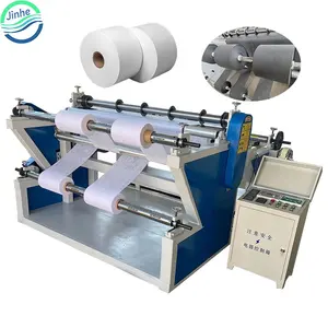 Fabric non woven slitter rewinder jumbo leather kraft thermal paper cellophane roll cutting slitting rewinding machine