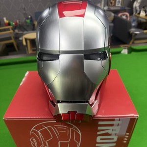 <span class=keywords><strong>Casque</strong></span> <span class=keywords><strong>Iron</strong></span> <span class=keywords><strong>Man</strong></span> MK5 Jarvis 1:1, Masque <span class=keywords><strong>de</strong></span> collection portable, Commande vocale, Trois-en-un, Éclairage et ouverture/fermeture - Product Image 4