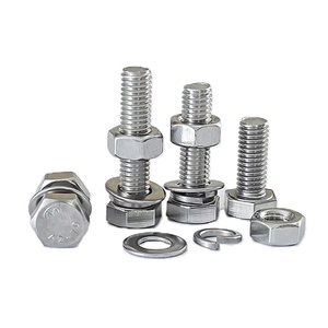 Tùy Chỉnh Metric Inch Lớp 8.8 10.9 Cường Độ Cao Hex Bu Lông Các Loại Hạt Thép Monel Chất Liệu <span class=keywords><strong>M3</strong></span> Chủ Đề Asme B 18.2.1 Din933 DIN 931 GB - Product Image 2