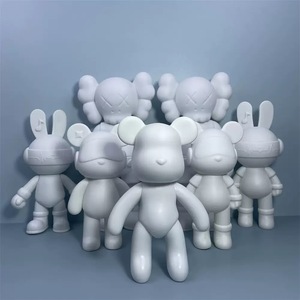 Kit de figurines ours et chats mignons en vinyle céramique non peint pour l'art et l'artisanat, pour le <span class=keywords><strong>dessin</strong></span> DIY, la peinture par coulée et comme <span class=keywords><strong>tirelire</strong></span> - Product Image 2