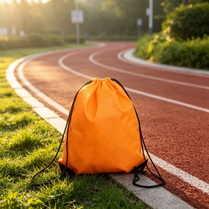 Sacs à cordon personnalisés imprimés par transfert thermique, grand sac à cordon imperméable, sac de sport pour la course, sac promotionnel pour chaussures de gym - Product Image 1