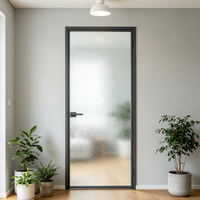 Puerta Corredera de Aluminio de Primera Calidad, Duradera, Ultra Delgada, con Acabado Esmerilado, Privacidad, Impermeable y Resistente a la Oxidación, para Vestidor