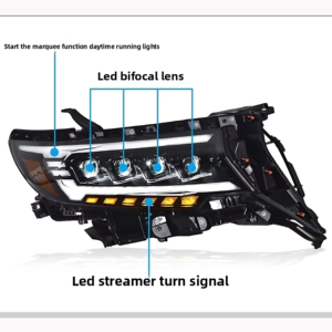 Bán sỉ Led Đèn Pha đầu ánh sáng 2018 tuần tự xe phía trước đèn cho Toyota Prado Land Cruiser - Product Image 2