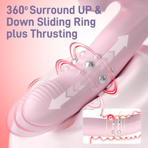 Masajeador de Clítoris 4 en 1 con Succión, Vibrador Erótico Íntimo, Estimulador de Punto G con Cuentas Giratorias, 10 Frecuencias, Juguetes Sexuales para Adultos - Product Image 2