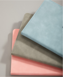 Cahier en cuir de mouton A5 pour réunions d'affaires et conférences, tenue de registres, logo personnalisable - Product Image 5