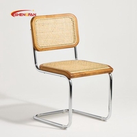 Prix bas Cesca rotin chaise de salle à manger bois milieu du siècle chaise de canne en bois café chaises de salle à manger en bois couleur noyer allemagne