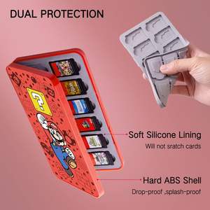 Boîtier de protection magnétique pour Nintendo <span class=keywords><strong>Switch</strong></span> 2 <span class=keywords><strong>OLED</strong></span> Lite, design personnalisé, cartouche de jeu à 24 emplacements, mémoire TF et <span class=keywords><strong>carte</strong></span> SD - Product Image 5