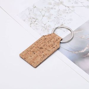 Llavero de Aleación Ligero con Logotipo Personalizado, Llavero Inteligente, Llavero de Corcho Vegano Ecológico Natural de Madera - Product Image 4