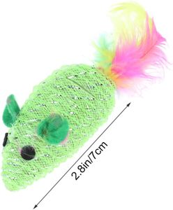 New Furry Rattle Small Mouse Kitten <b>Interactive</b> Play Assorted Color <b>Cat</b> <b>Toy</b> Mice <b>Cats</b> Product - Product Image 2